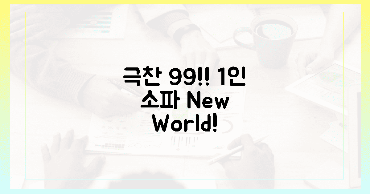 후기 99% 극찬! 1인 소파 신세계