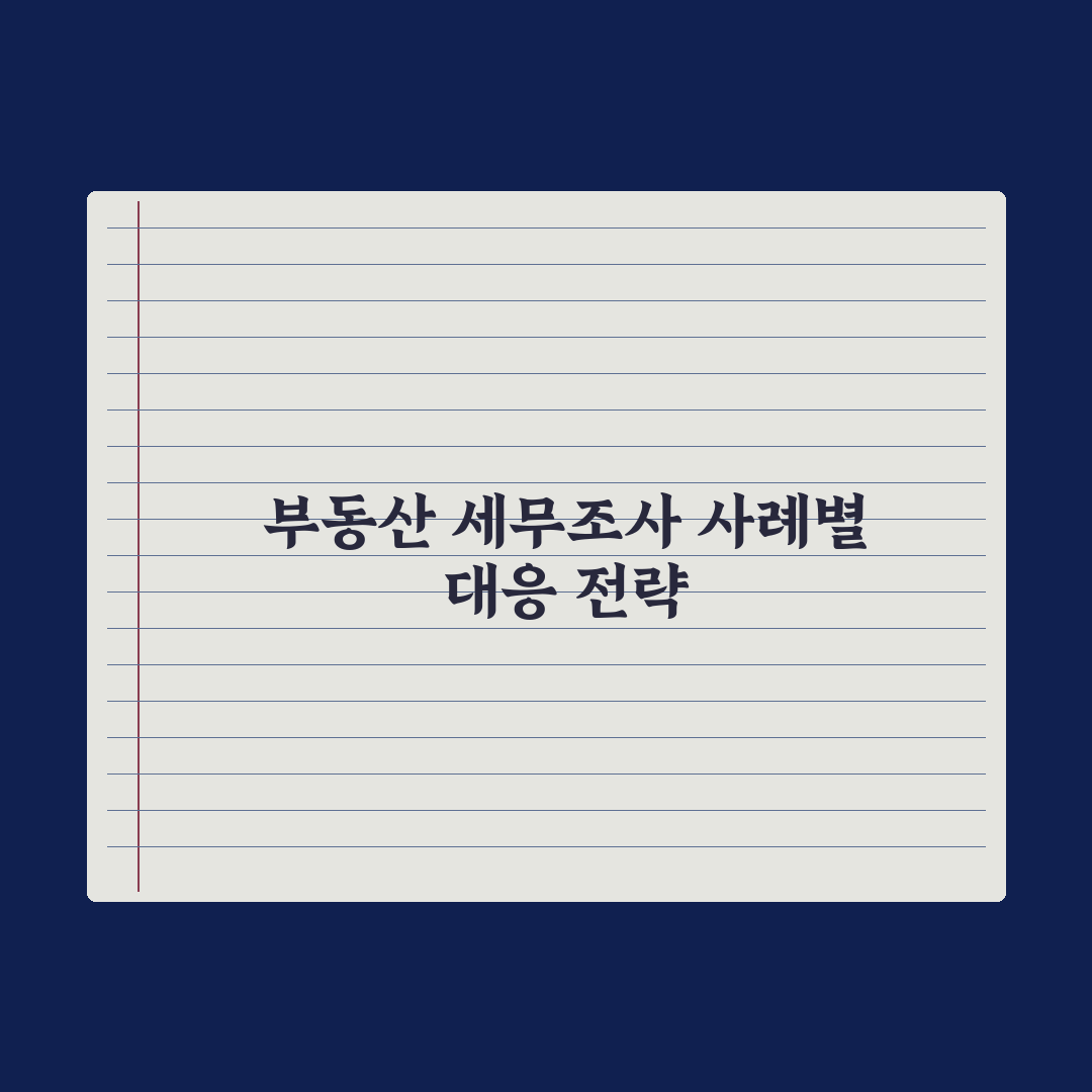 부동산 세무조사 - 사례와 대응 완벽가이드: 전문가가 검증한 5가지 원칙