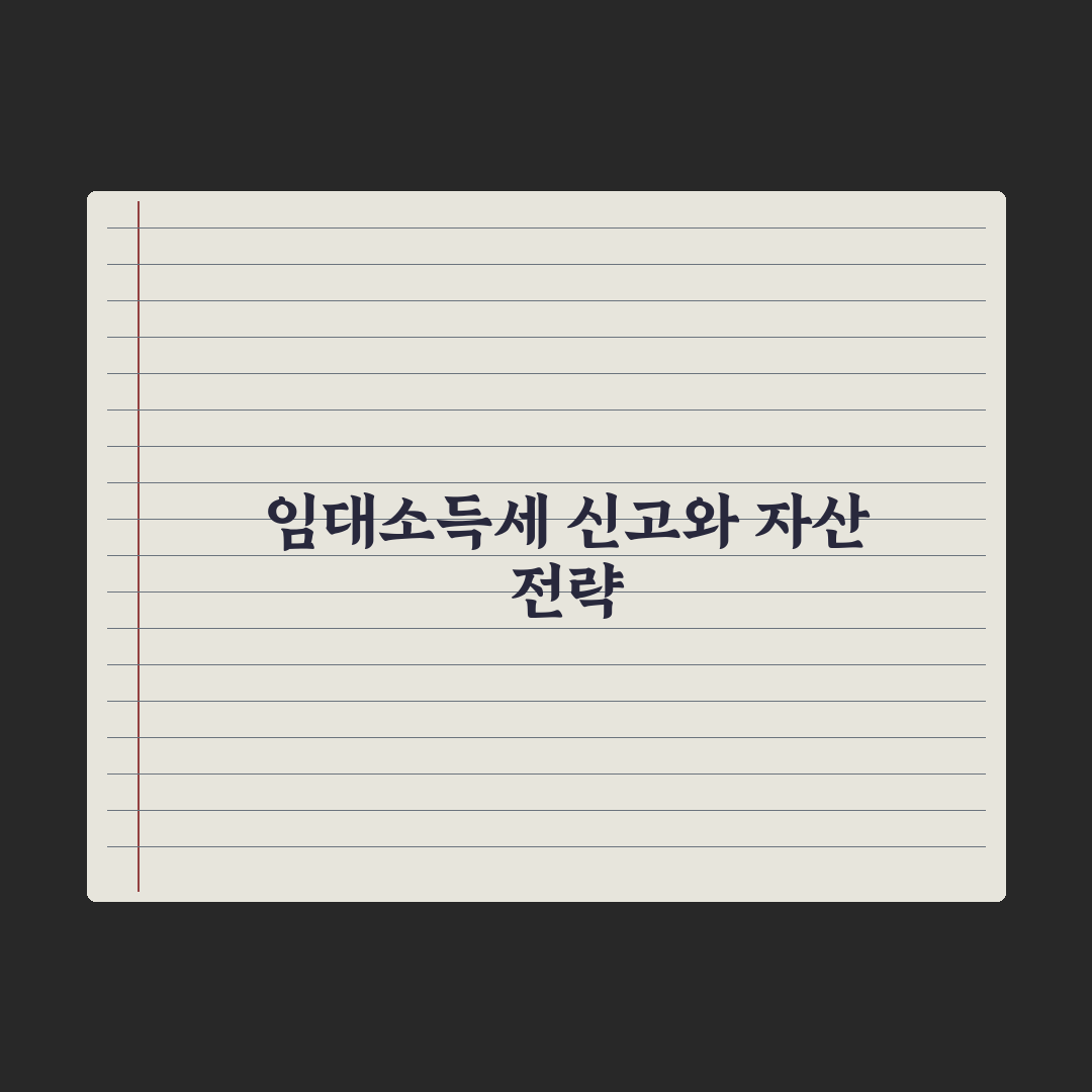 임대소득세 신고 가이드 - 주택임대사업자 절차 완벽가이드: 실무 5단계