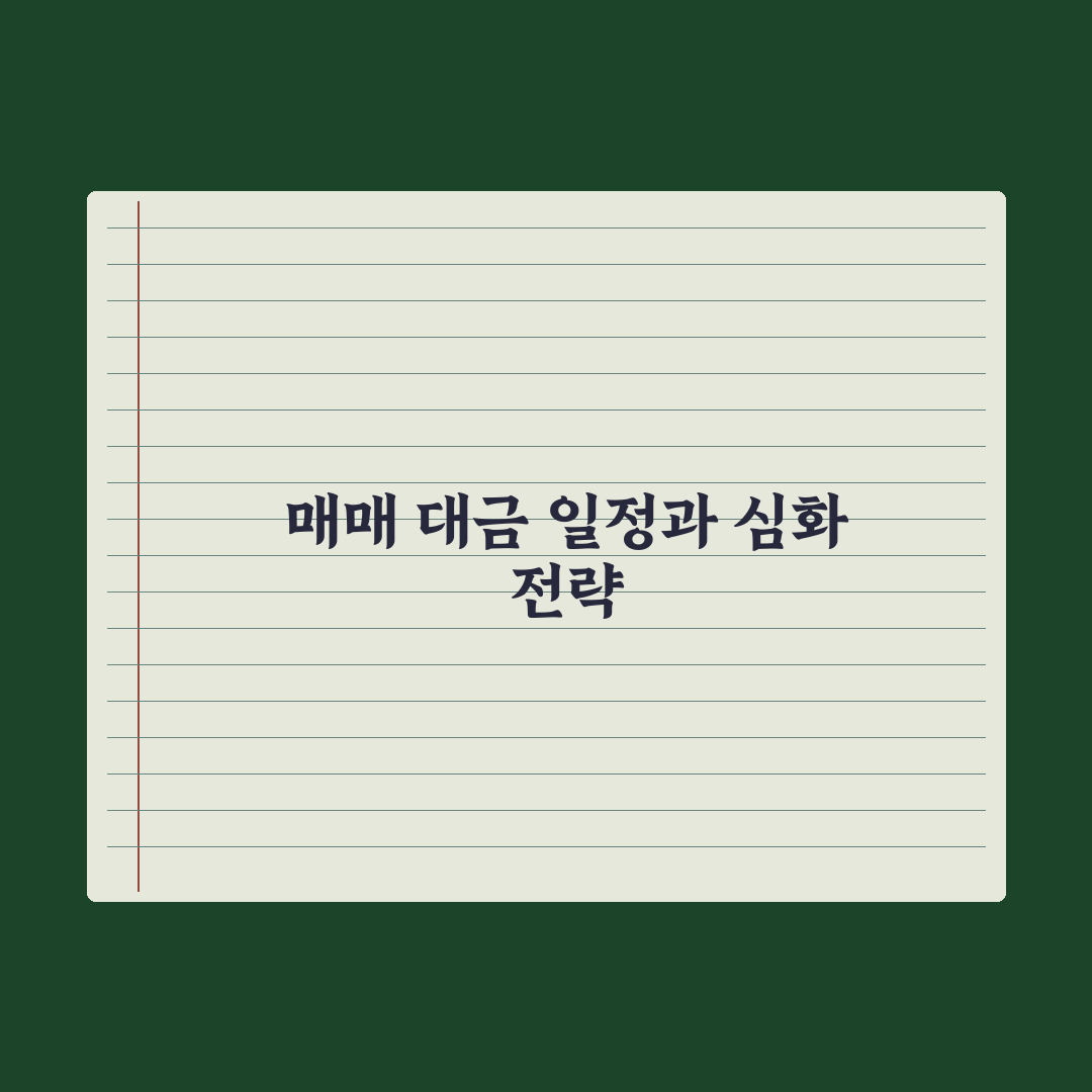 매매 계약금·중도금·잔금 일정 짜는 법 핵심정리, 실무자가 검증한 5단계 전략