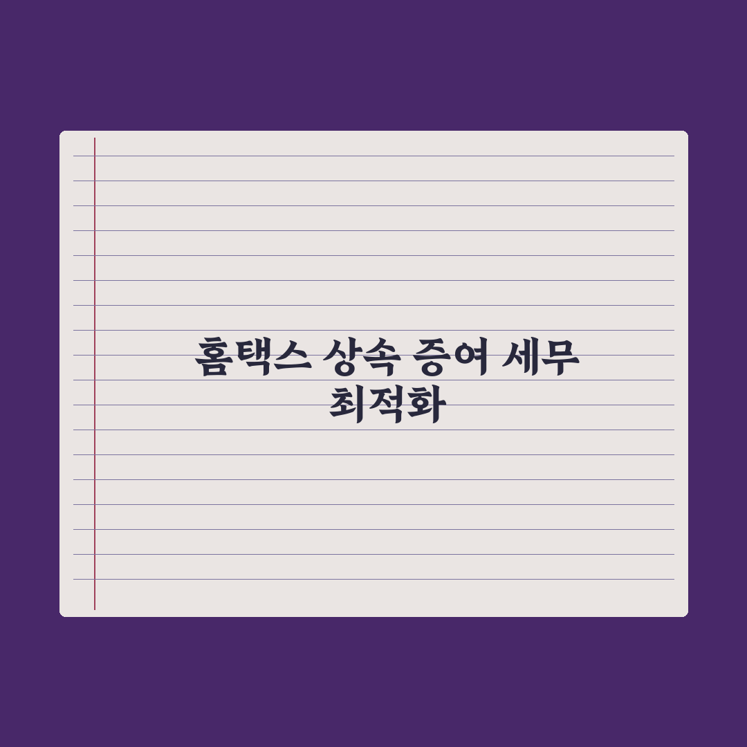 상속·증여 신고 - 홈택스 활용 가이드 심층분석: 실무자가 선별한 5가지 핵심정리