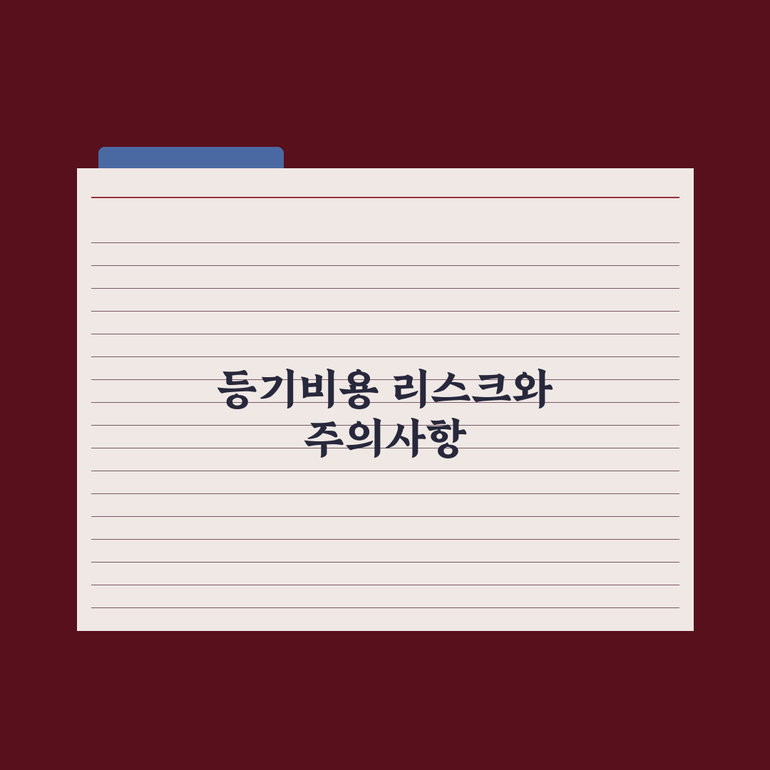 부동산 등기비용 - 항목별 정리 완벽가이드, 실무자가 분석한 7가지 내역