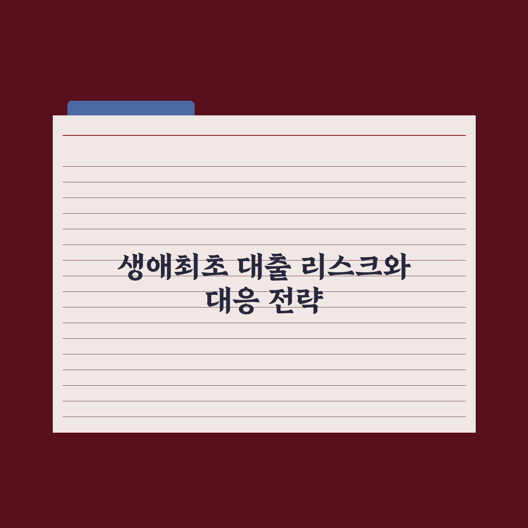 생애최초 주택담보대출 완벽가이드, 전문가가 검증한 5가지 핵심 체크리스트