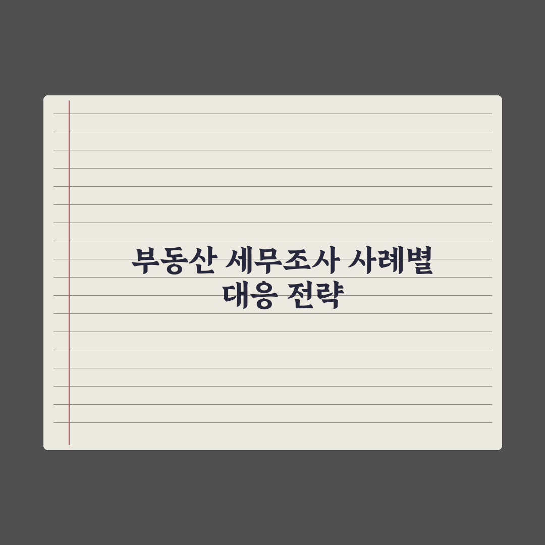 부동산 세무조사 - 사례와 대응 완벽가이드: 전문가가 검증한 5가지 원칙