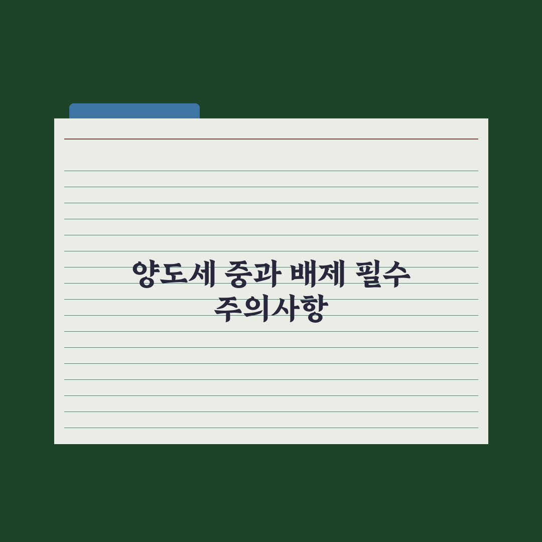 다주택자 양도세 중과 한시 배제 정리 완벽가이드, 전문가가 짚은 5대 요건