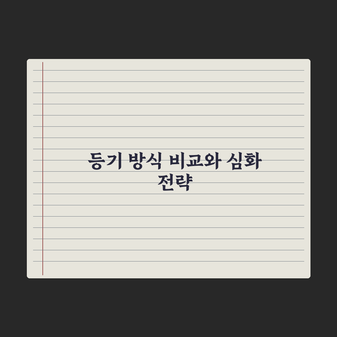 부동산 등기 신청 - 셀프 vs 법무사 비교 심층분석: 실무자 5대 지표
